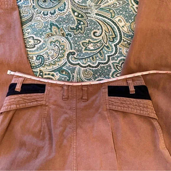 Vintage 1980’s Z. Cavaricci Pleated High Waist Tapered Pants Brown Size 31 EUC - Picture 5 of 7